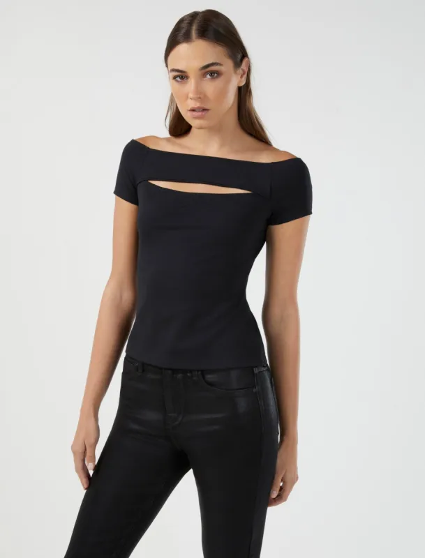 Off-The-Shoulder Cutout Top sold by BCBGMaxAzria
