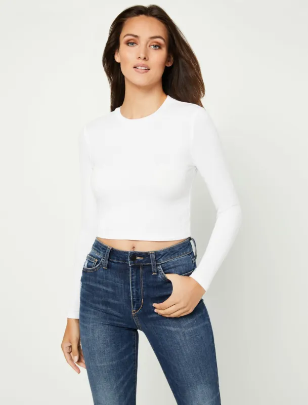 Sam Long Sleeve Ribbed Tee sold by BCBGMaxAzria