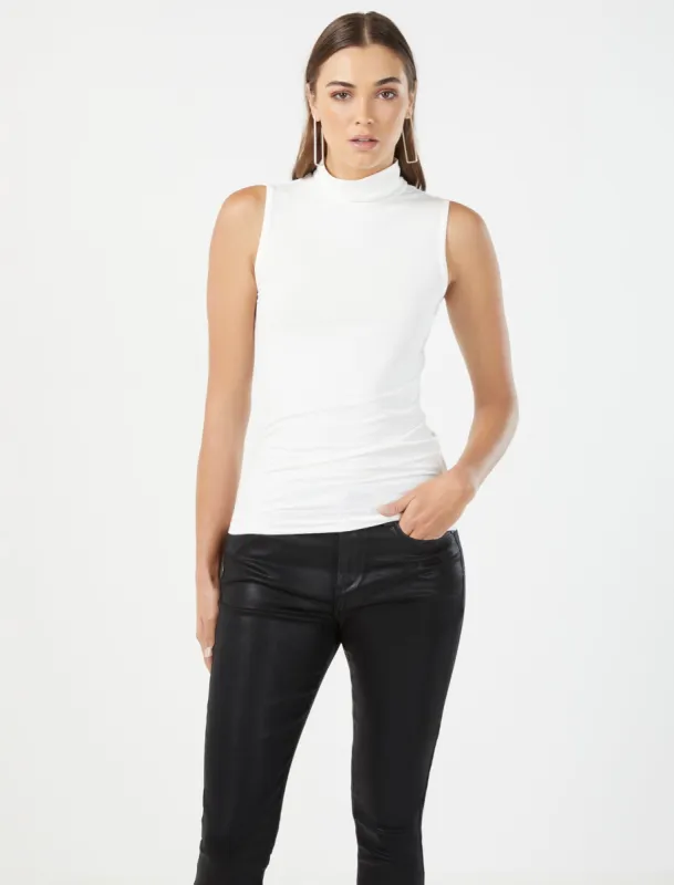 Sleeveless Turtleneck Top sold by BCBGMaxAzria