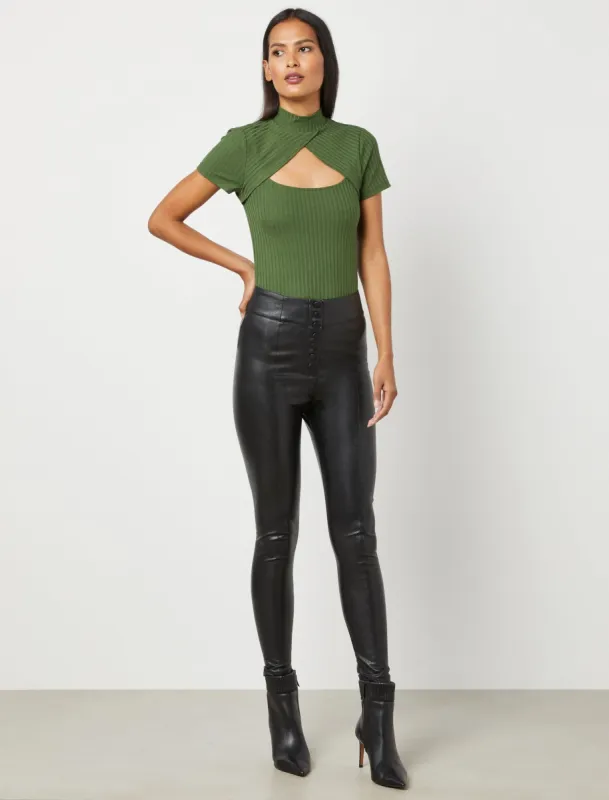 Faux Leather Legging sold by BCBGMaxAzria