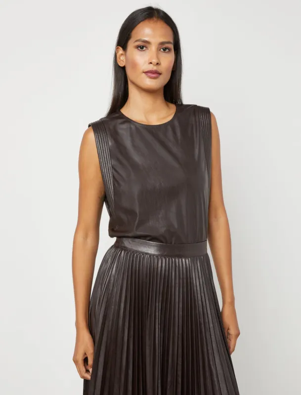 Faux Leather Tank sold by BCBGMaxAzria
