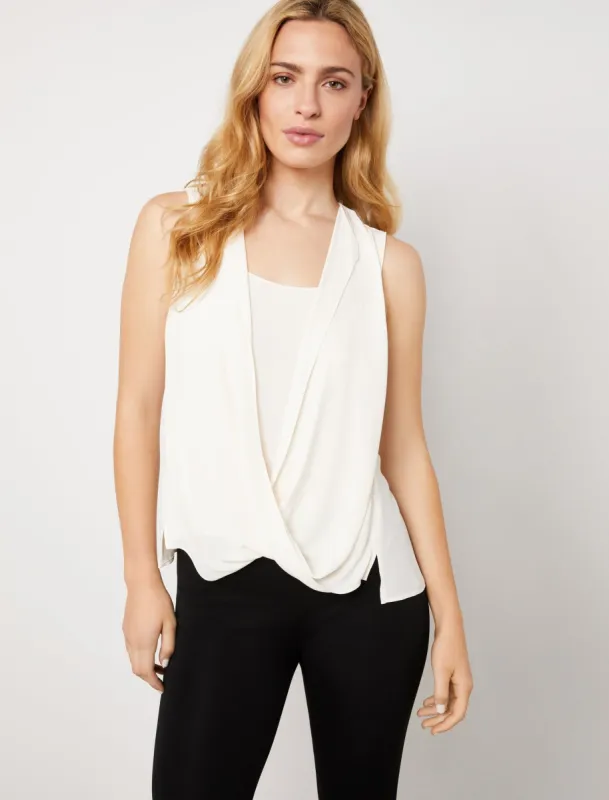 Surplice Drape Top sold by BCBGMaxAzria