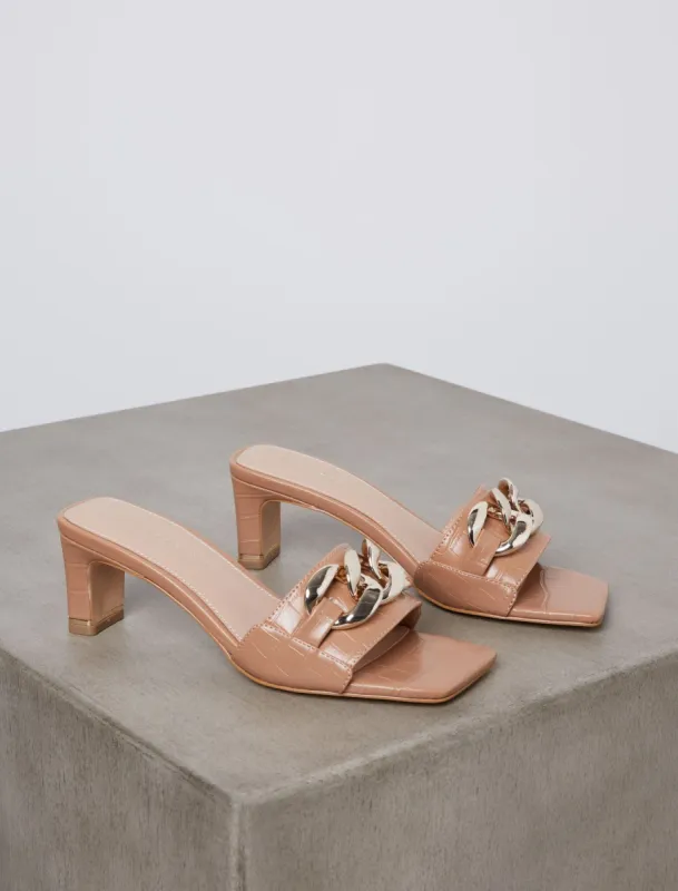 Koola Chain Slide Sandal sold by BCBGMaxAzria