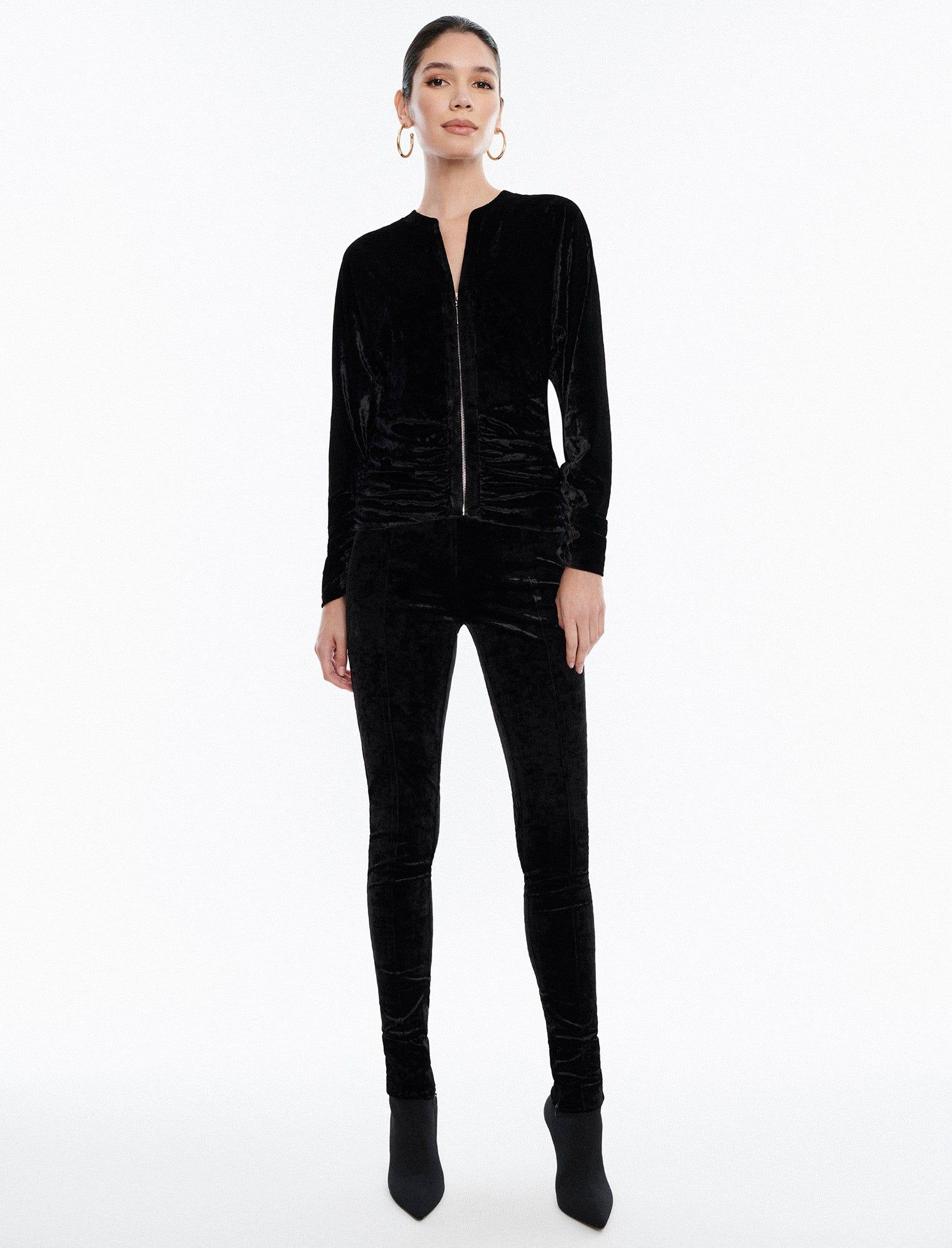 Ruched Plunge Neck Top sold by BCBGMaxAzria product image thumbnail 2