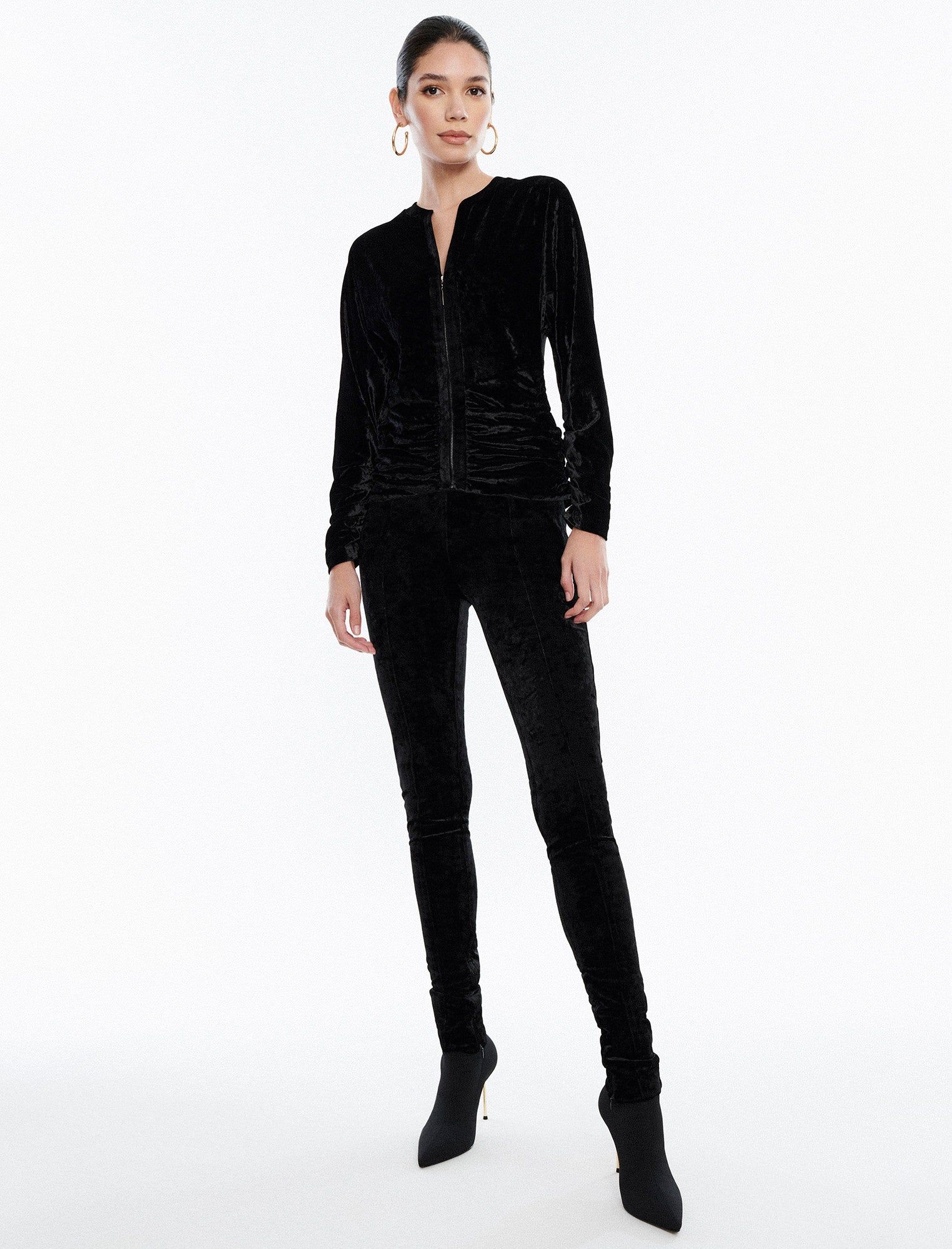 Ruched Plunge Neck Top sold by BCBGMaxAzria product image thumbnail 5