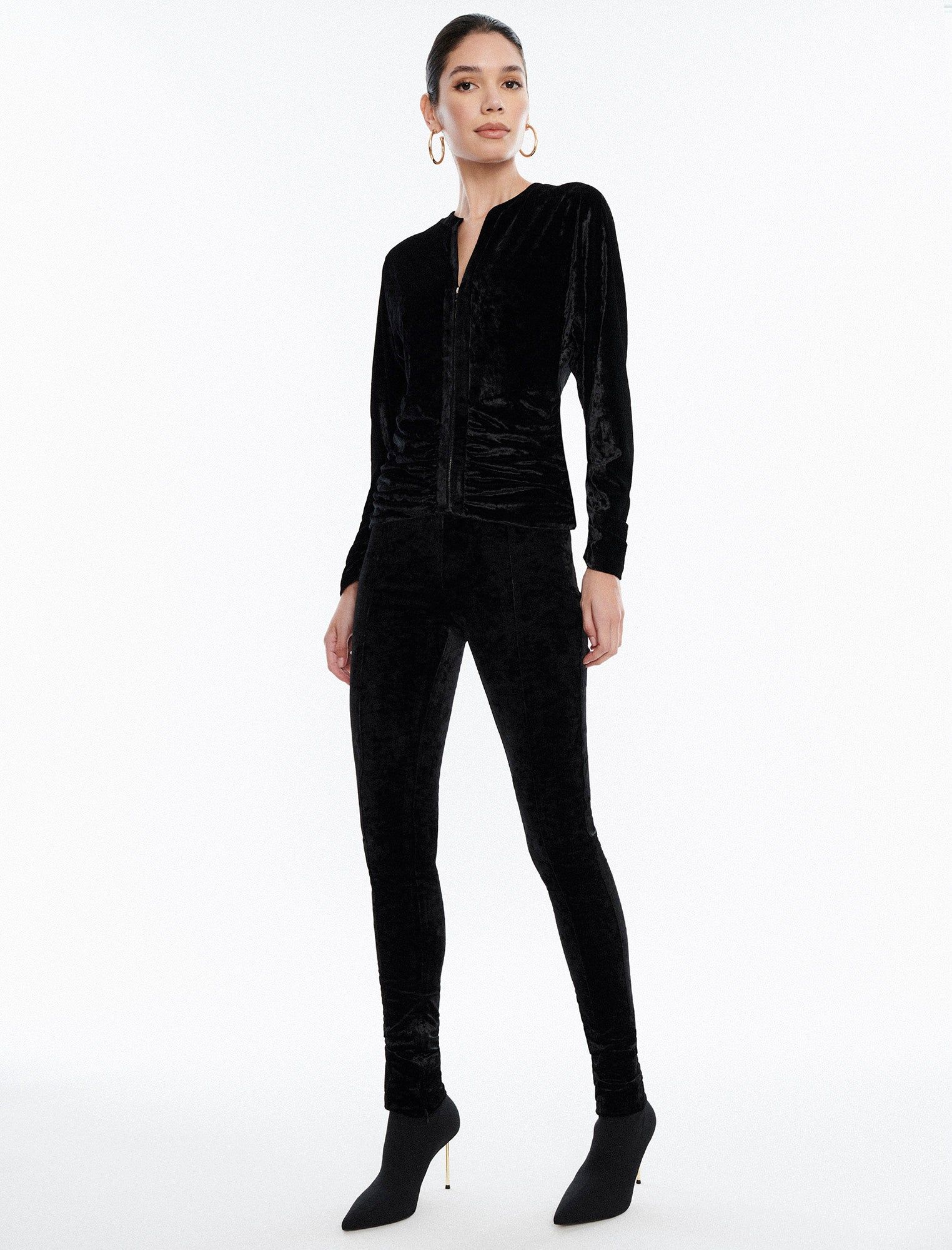 Ruched Plunge Neck Top sold by BCBGMaxAzria product image thumbnail 3