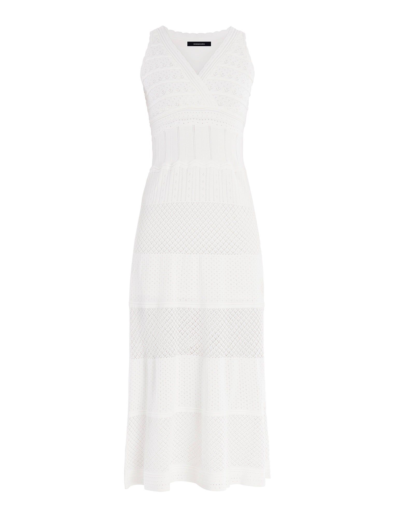 Adrienne V-Neck Fit-And-Flare Dress sold by BCBGMaxAzria product image thumbnail 8