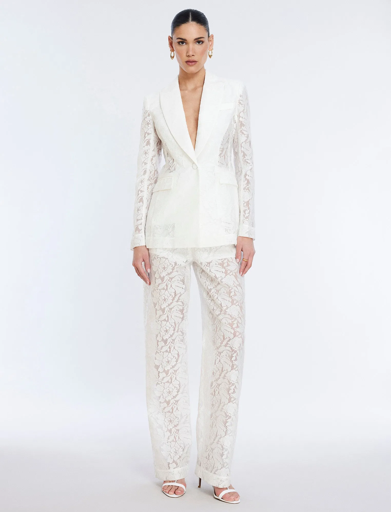 Rialla Lace Blazer sold by BCBGMaxAzria product image thumbnail 2