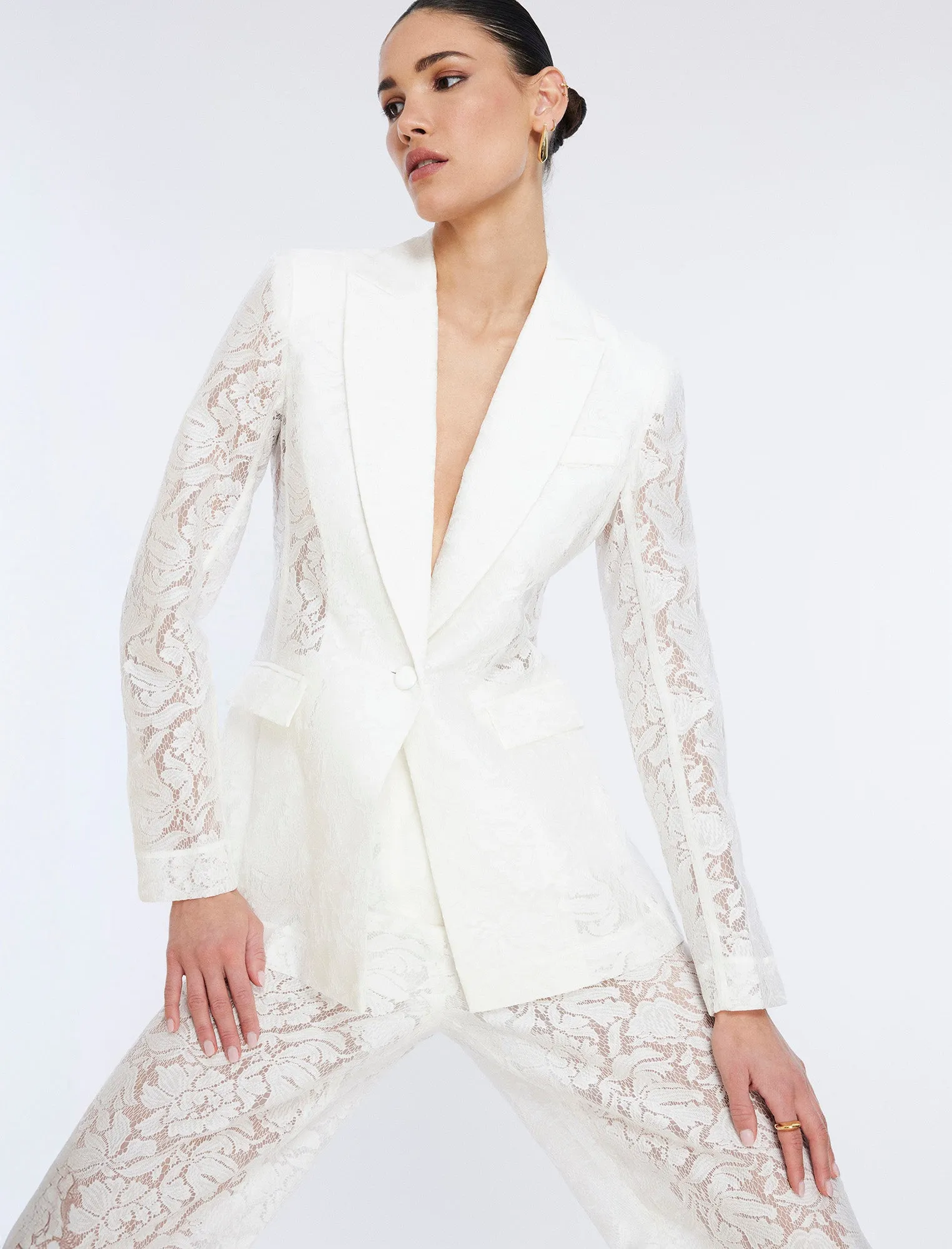 Rialla Lace Blazer sold by BCBGMaxAzria product image thumbnail 5