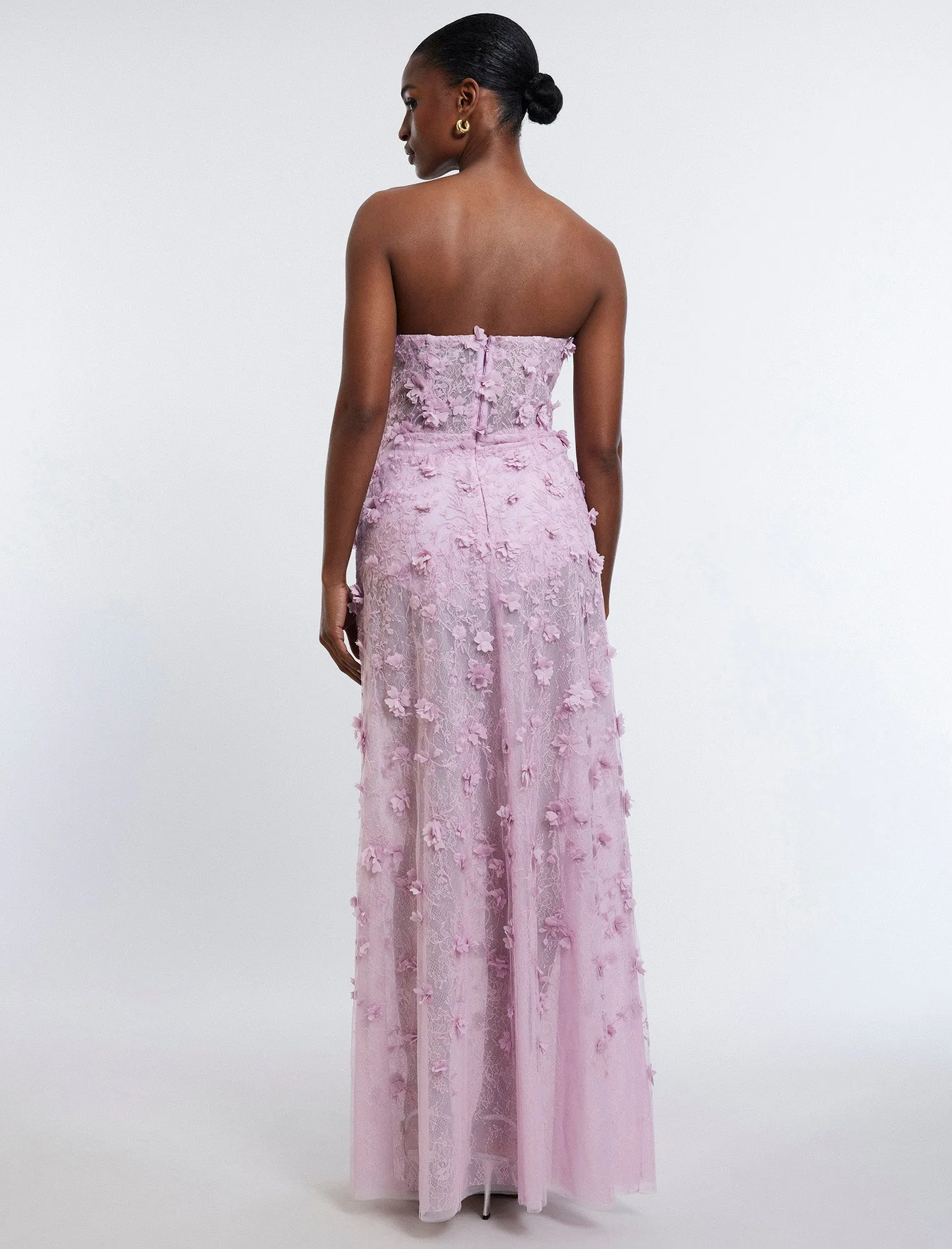 Poppy Strapless Floral Appliqué Gown sold by BCBGMaxAzria product image thumbnail 5