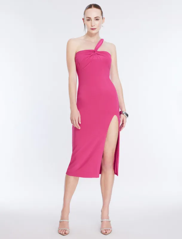 Matilda One Shoulder Midi Dress sold by BCBGMaxAzria
