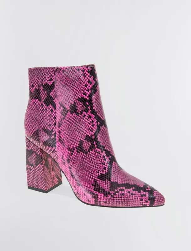 Briel Snakeskin Bootie sold by BCBGMaxAzria