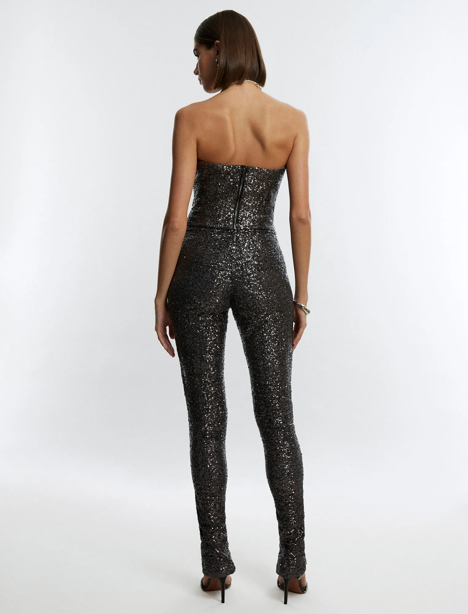 Slit Hem Sequin Pant sold by BCBGMaxAzria product image thumbnail 4