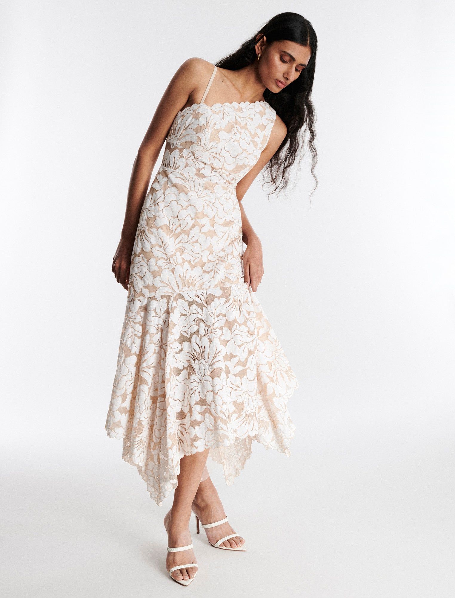 Alabama One Shoulder Lace Ruffle Gown sold by BCBGMaxAzria product image thumbnail 5