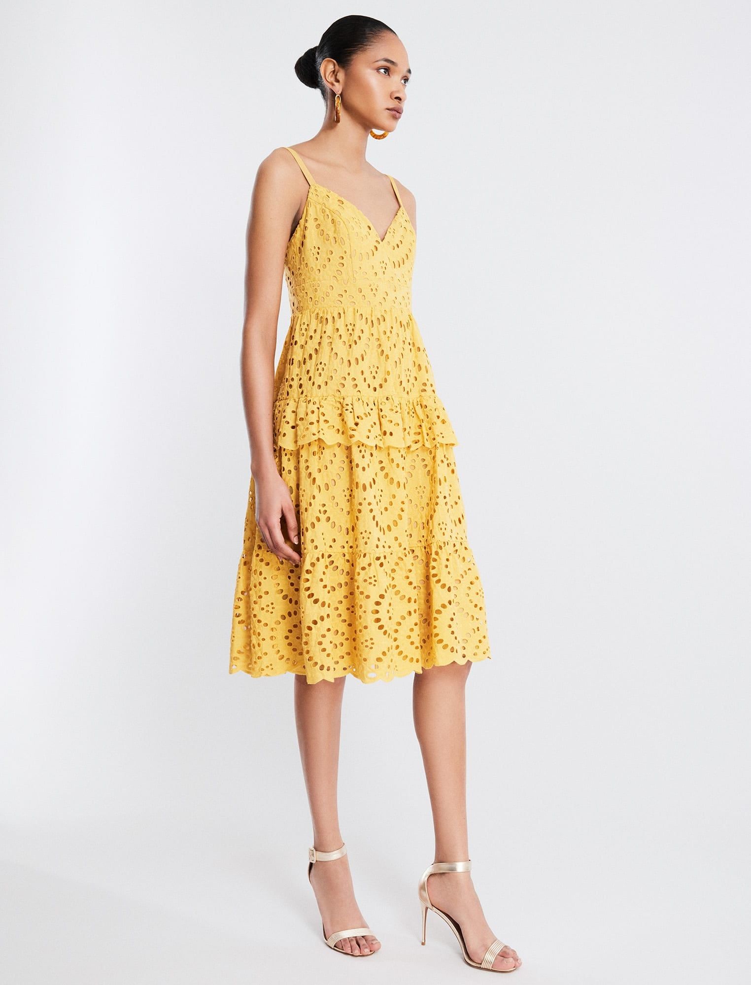 Camille Eyelet Lace Midi Dress sold by BCBGMaxAzria product image thumbnail 3