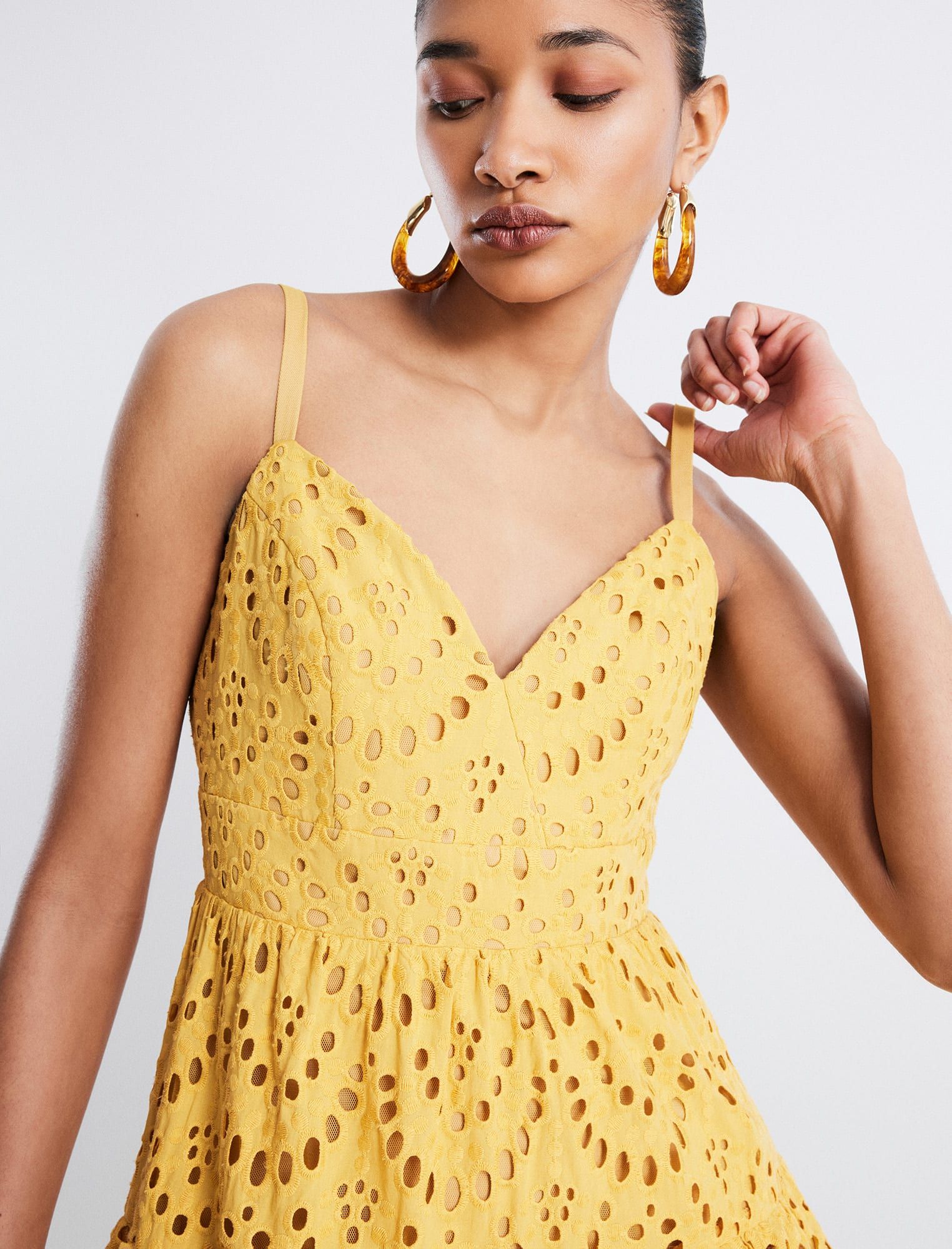 Camille Eyelet Lace Midi Dress sold by BCBGMaxAzria product image thumbnail 2