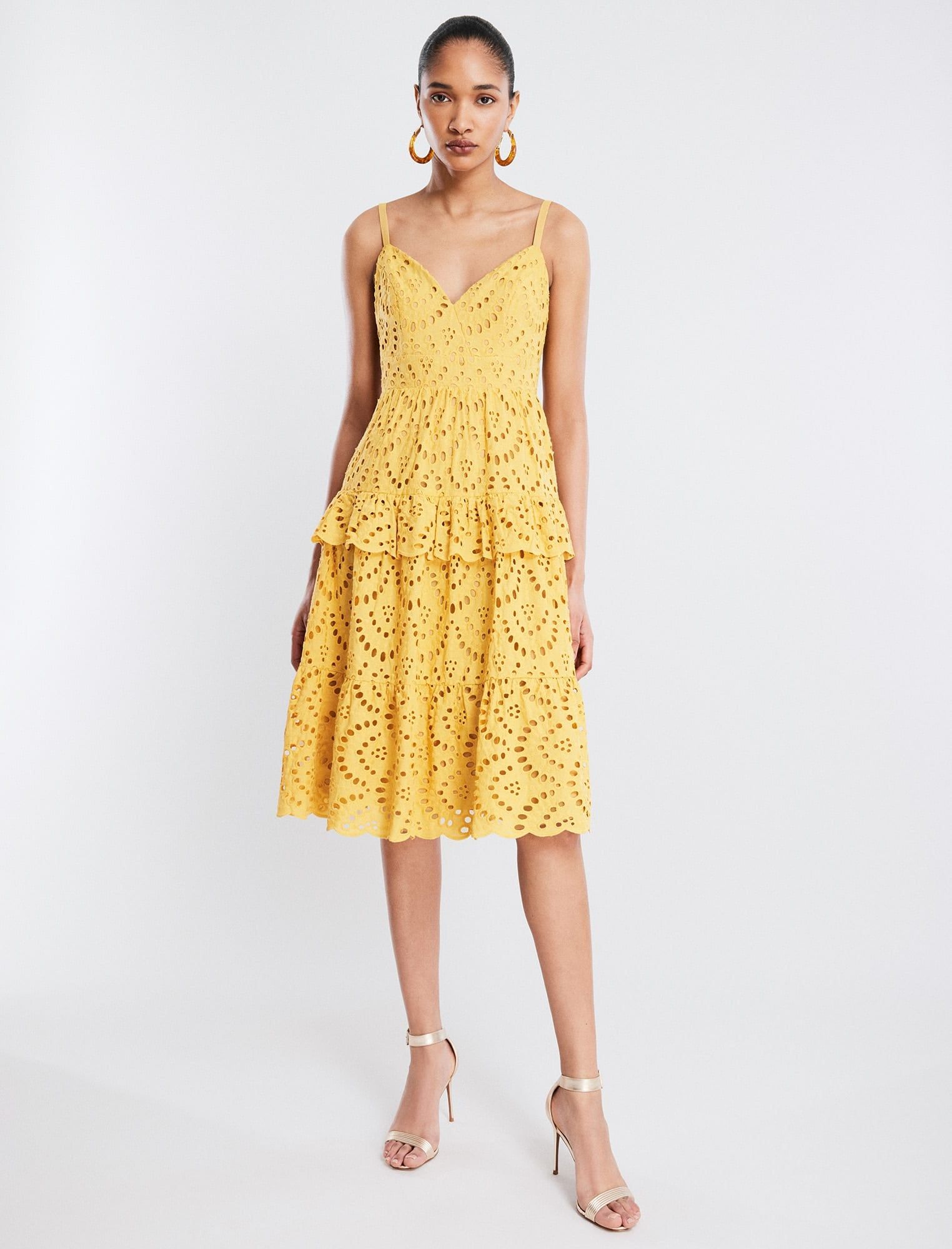 Camille Eyelet Lace Midi Dress sold by BCBGMaxAzria