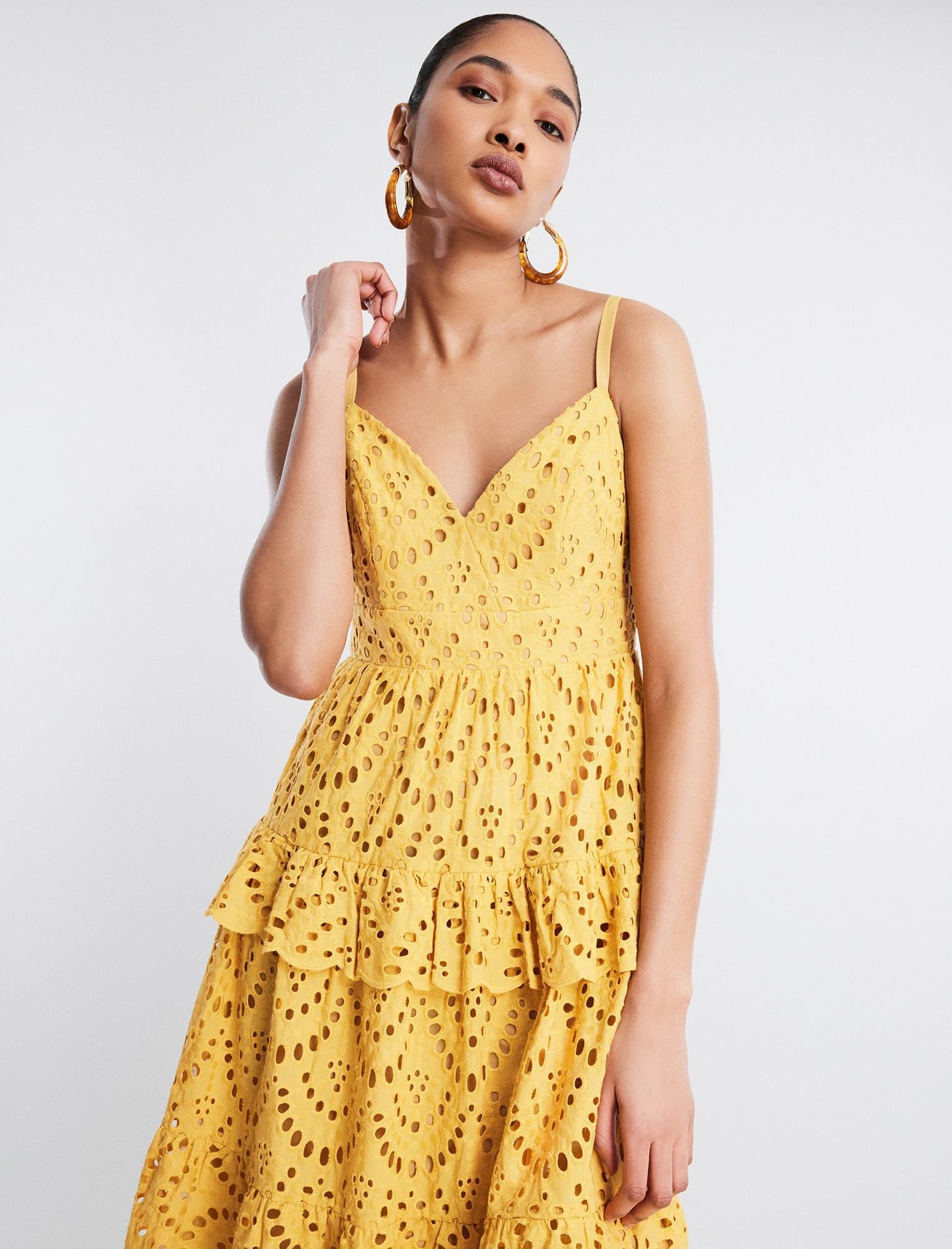 Camille Eyelet Lace Midi Dress sold by BCBGMaxAzria product image thumbnail 6