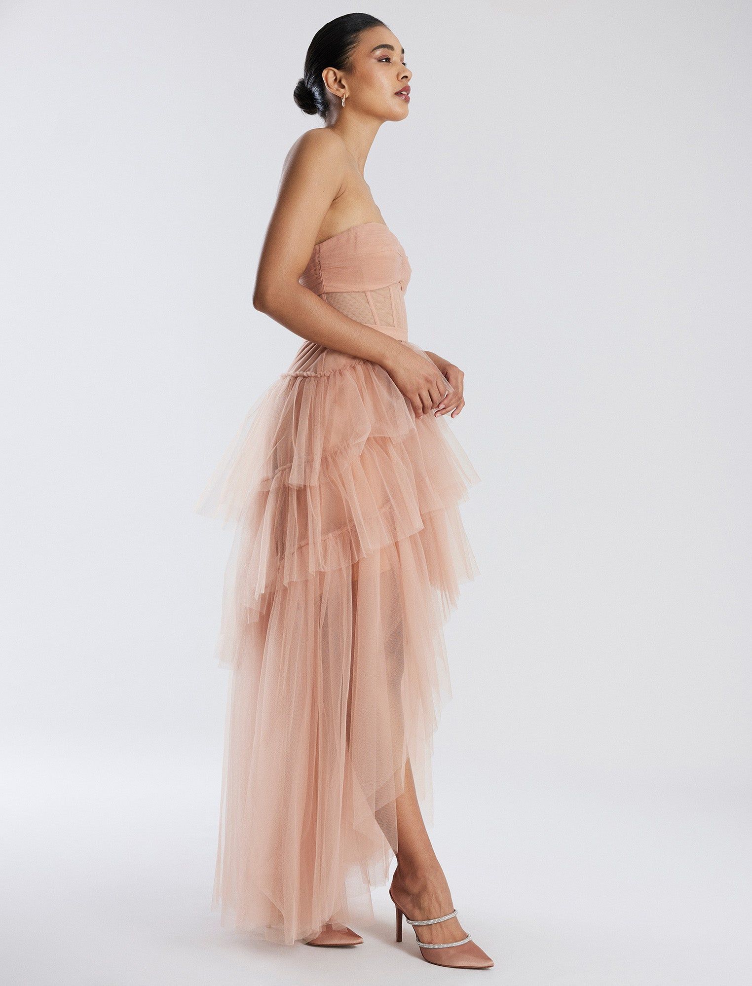 Luna Strapless High-Low Gown sold by BCBGMaxAzria product image thumbnail 3