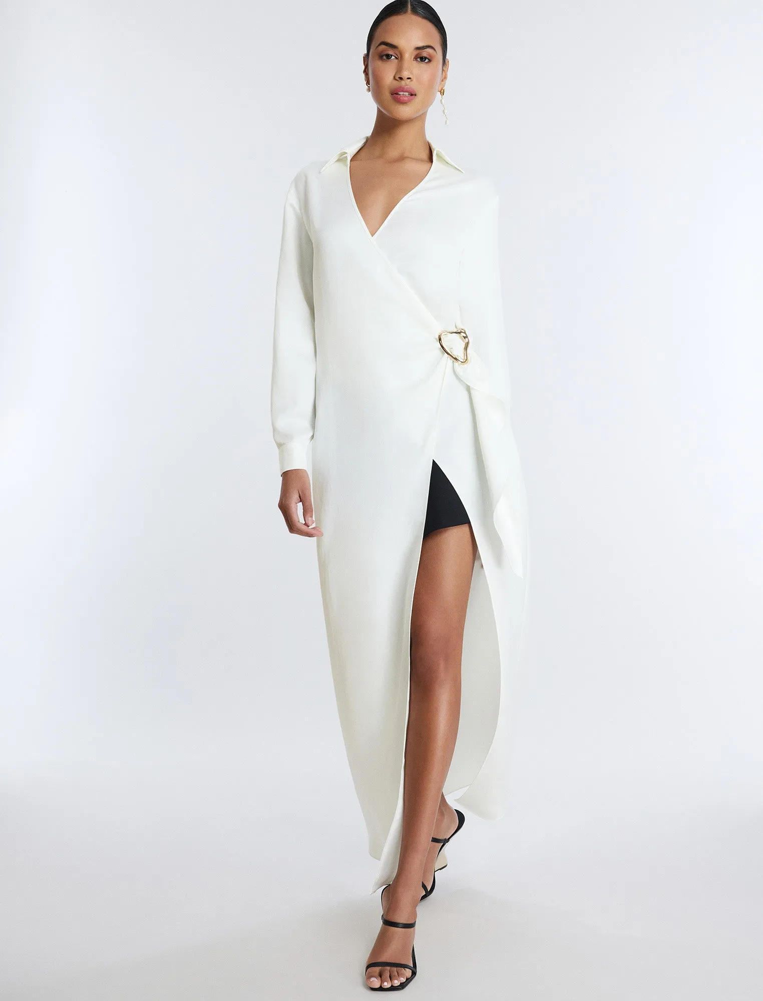 Millie Wrap Tunic Top sold by BCBGMaxAzria product image thumbnail 2