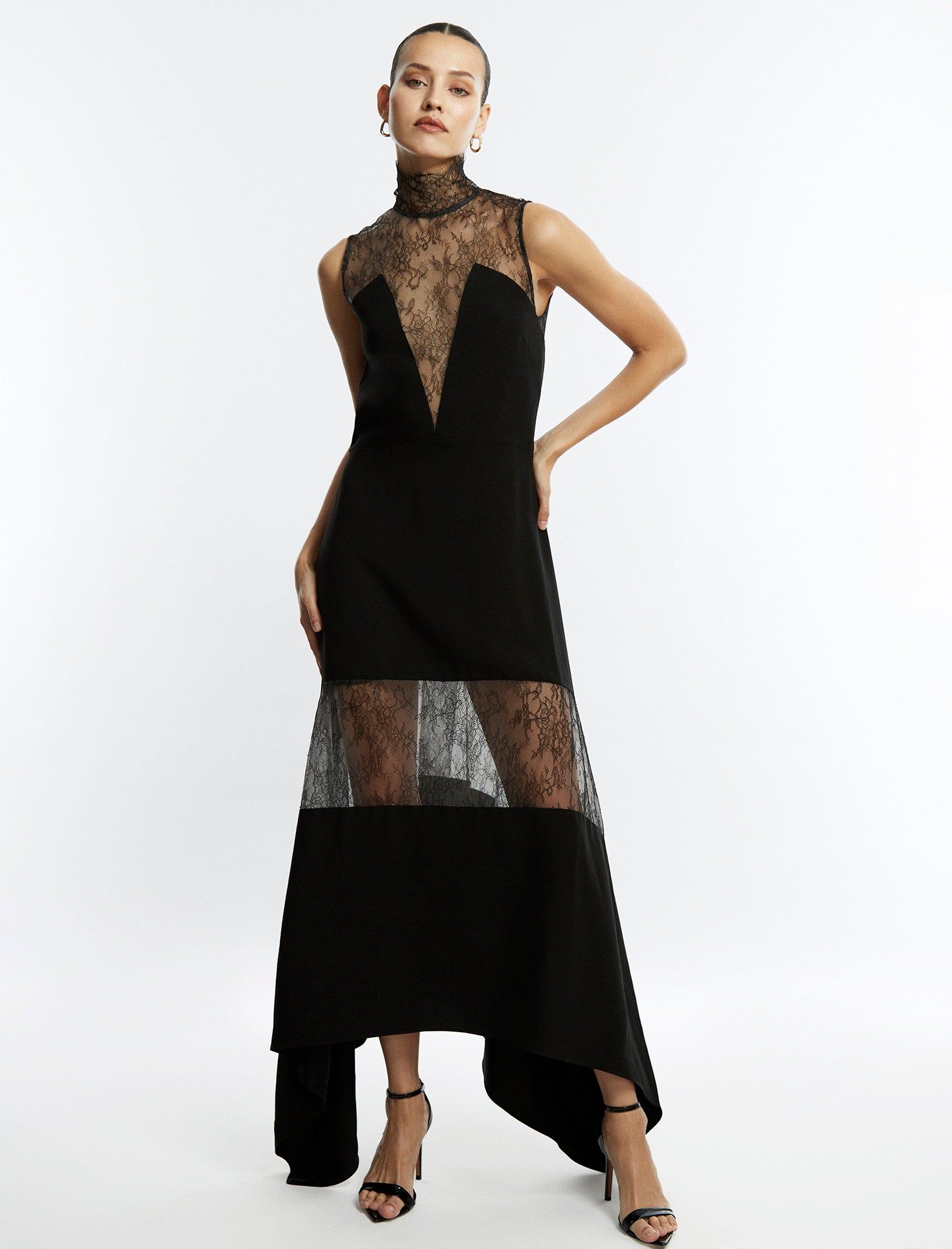 Arya Lace Insert Gown sold by BCBGMaxAzria