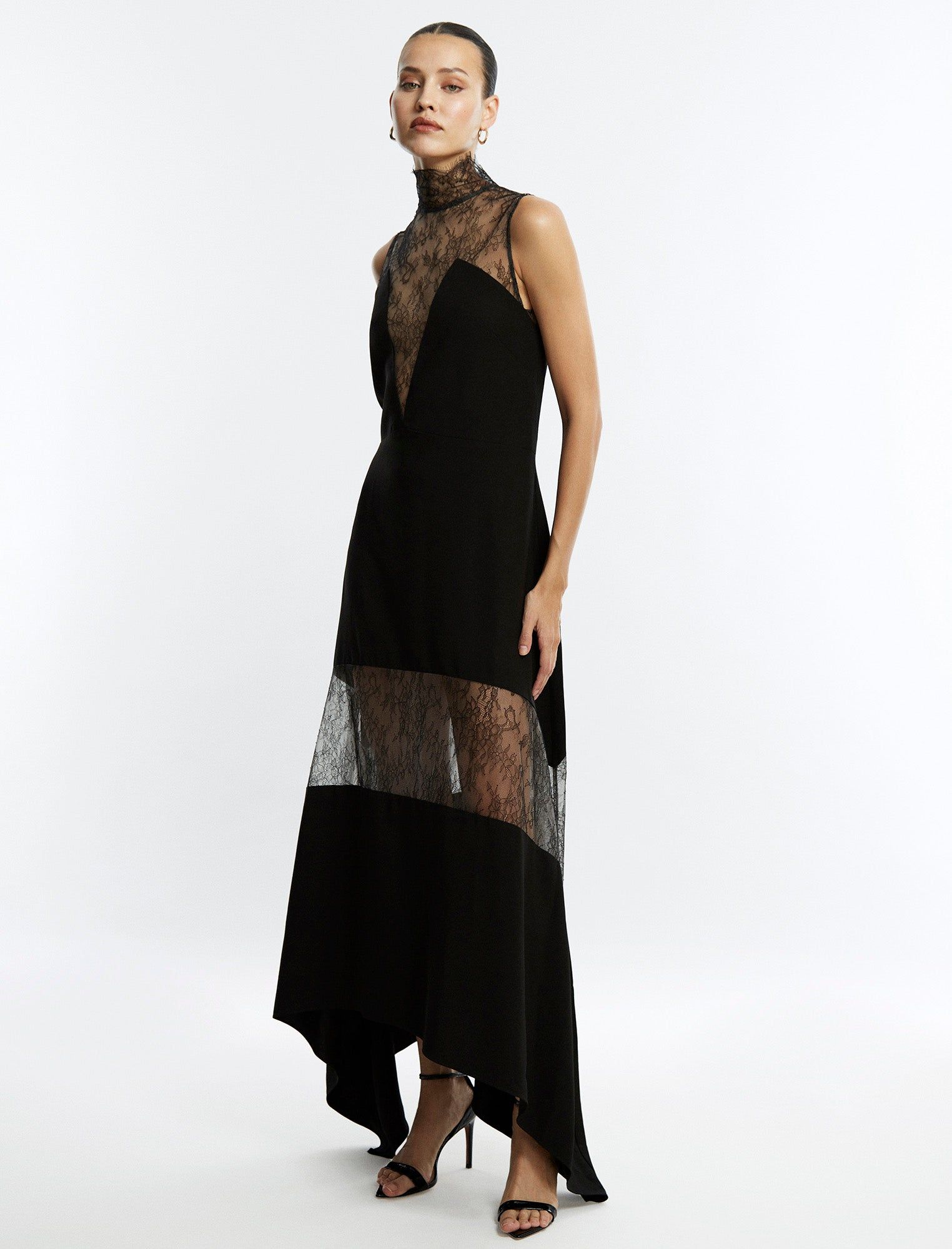 Arya Lace Insert Gown sold by BCBGMaxAzria product image thumbnail 3