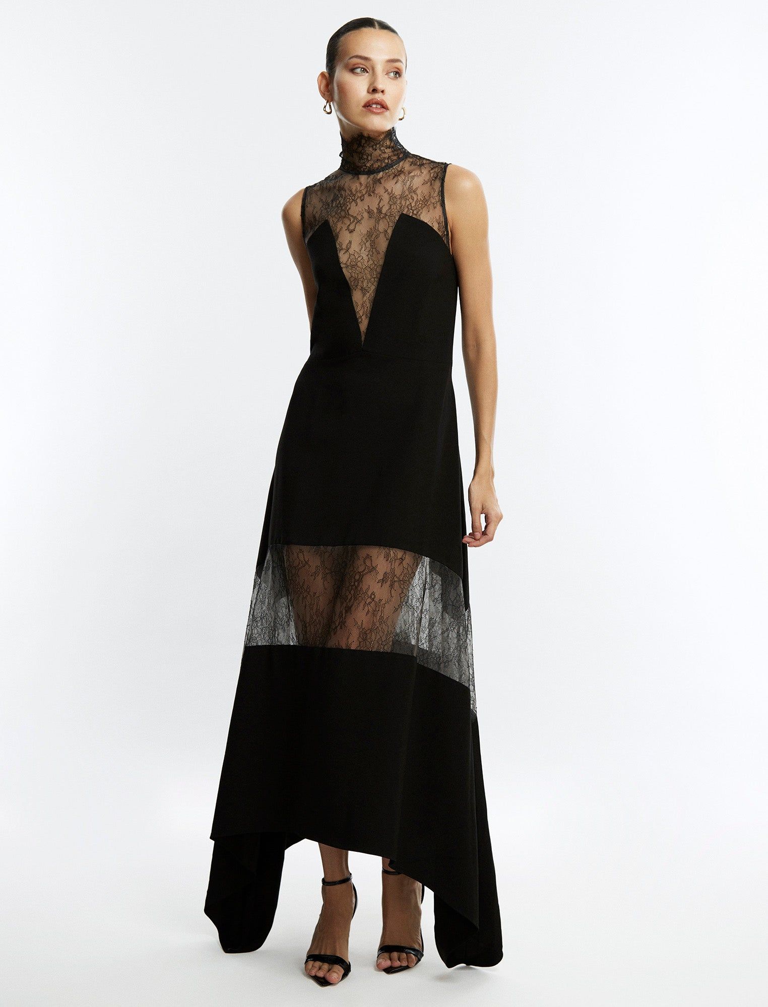 Arya Lace Insert Gown sold by BCBGMaxAzria product image thumbnail 2