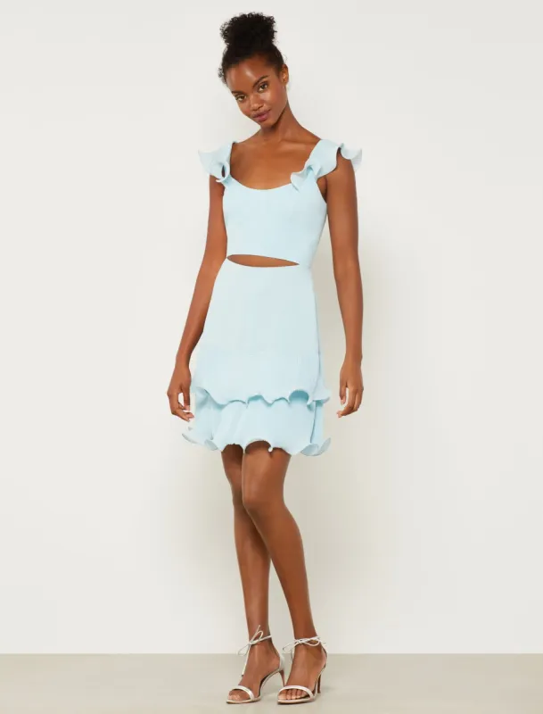 Asher Ruffle Mini Dress sold by BCBGMaxAzria