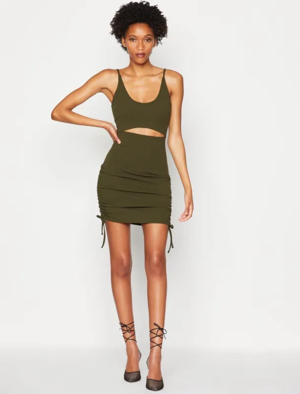 Dita Cutout Drawstring Mini Dress sold by BCBGMaxAzria