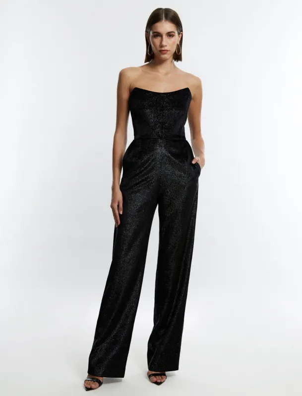 Jagger Strapless Bustier Jumpsuit sold by BCBGMaxAzria