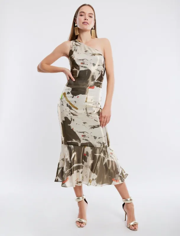 Aceline One Shoulder Dress sold by BCBGMaxAzria