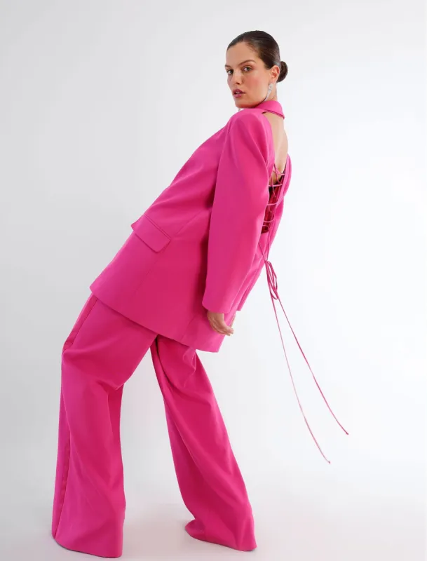 Formosa Oversized Lace-Up Blazer sold by BCBGMaxAzria