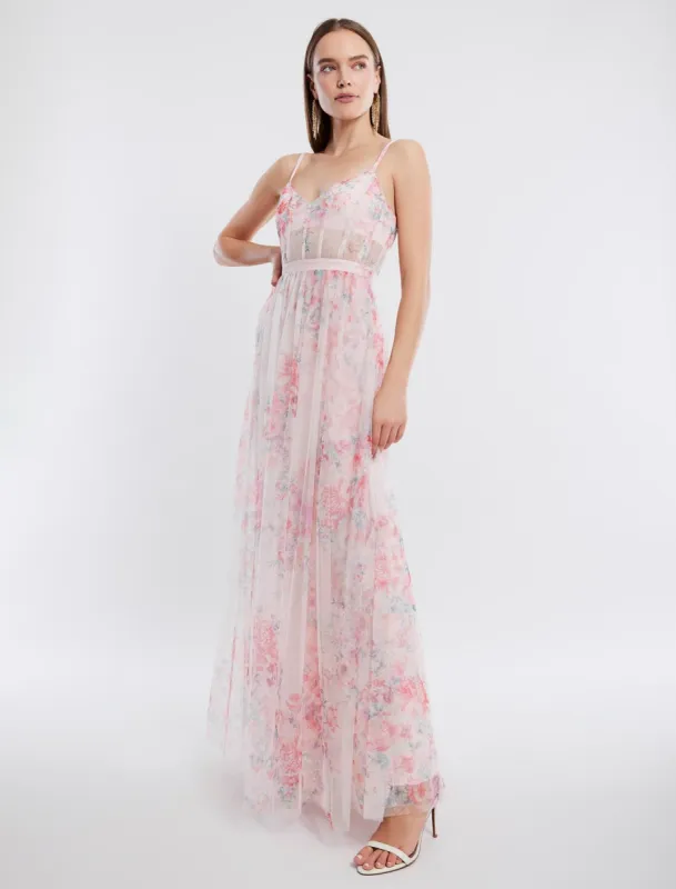 Amelia Fit-And-Flare Evening Gown sold by BCBGMaxAzria