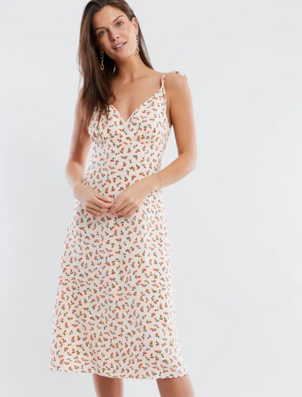 Tie Shoulder A-Line Dress sold by BCBGMaxAzria