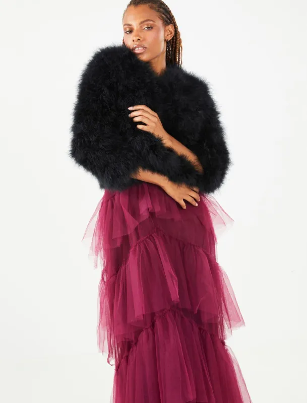 Classic Feather Shrug sold by BCBGMaxAzria