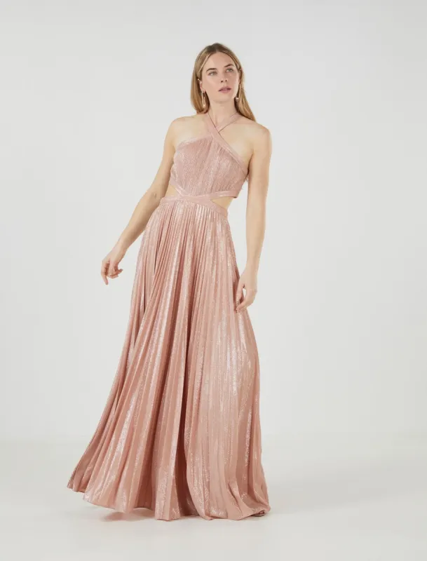 Mignon Halter Neck Evening Gown sold by BCBGMaxAzria
