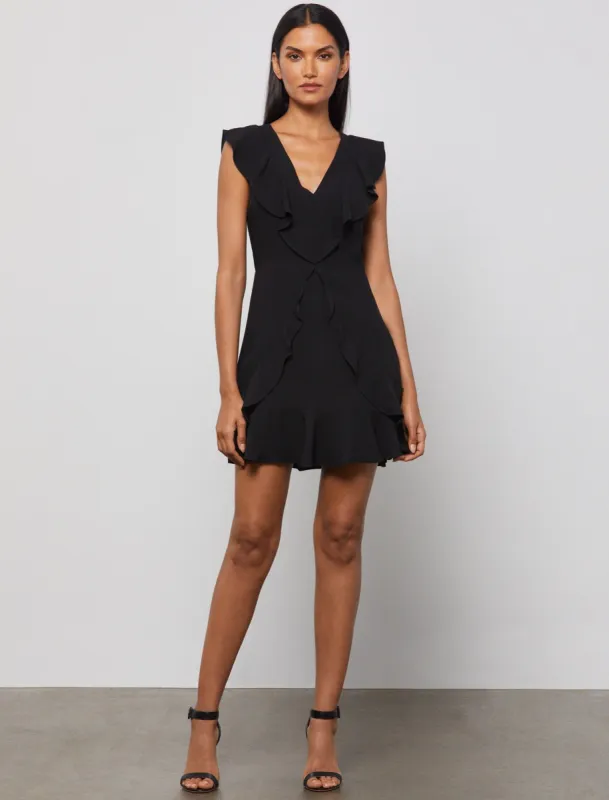 Crisscross Ruffle Dress sold by BCBGMaxAzria