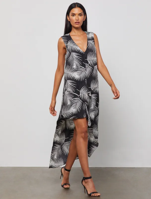 Feather Print Asymmetrical Dress sold by BCBGMaxAzria
