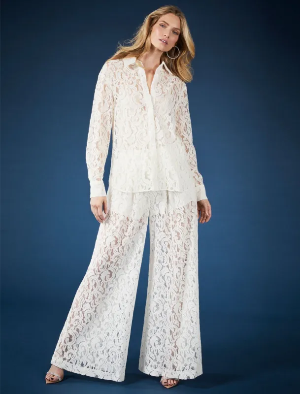 Delfi Wide-Leg Pant sold by BCBGMaxAzria