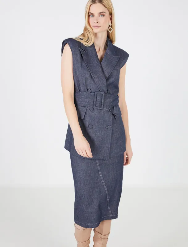 Torte Sleeveless Jacket sold by BCBGMaxAzria