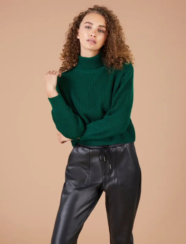 Ribbed Turtleneck Sweater sold by BCBGMaxAzria