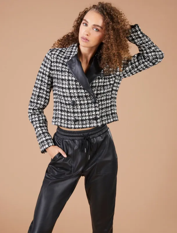 Cropped Tweed Blazer sold by BCBGMaxAzria