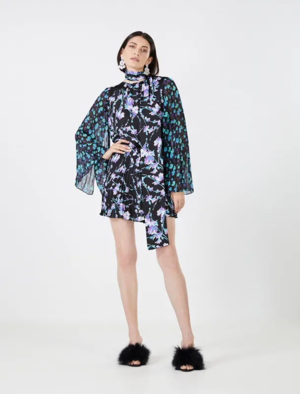 Marco Pleated Chiffon Dress made by BCBGMaxAzria