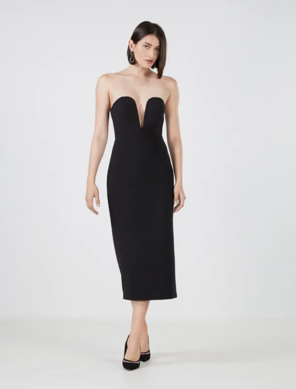 Carlo Strapless Midi Dress sold by BCBGMaxAzria