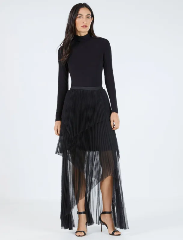 Pleated Tiered Tulle Skirt sold by BCBGMaxAzria