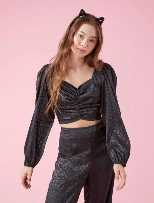 Zellie Puff Shoulder Top sold by BCBGMaxAzria