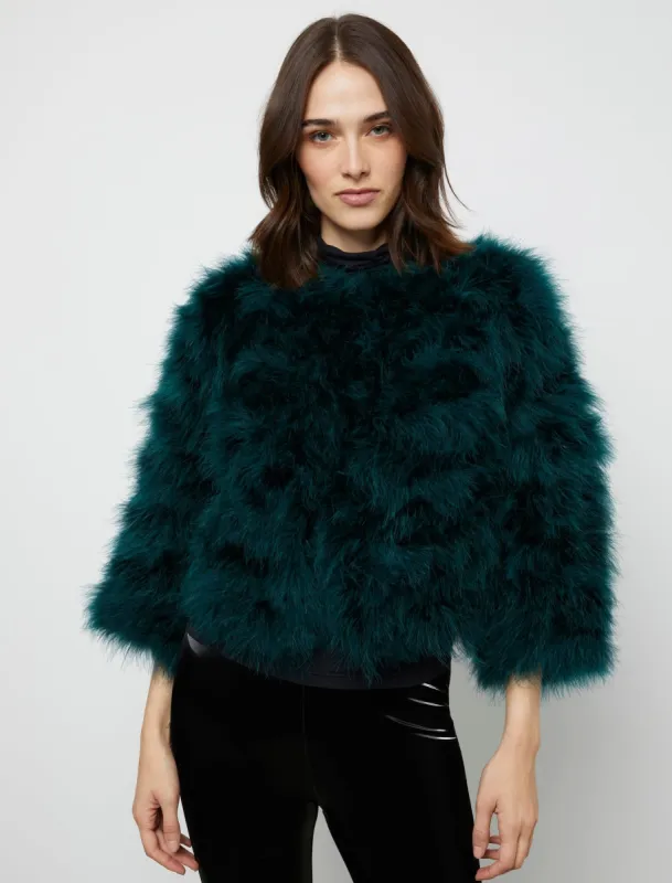 Feathered Bolero Jacket sold by BCBGMaxAzria