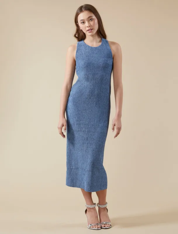 Remi Velvet Halter Midi Dress sold by BCBGMaxAzria