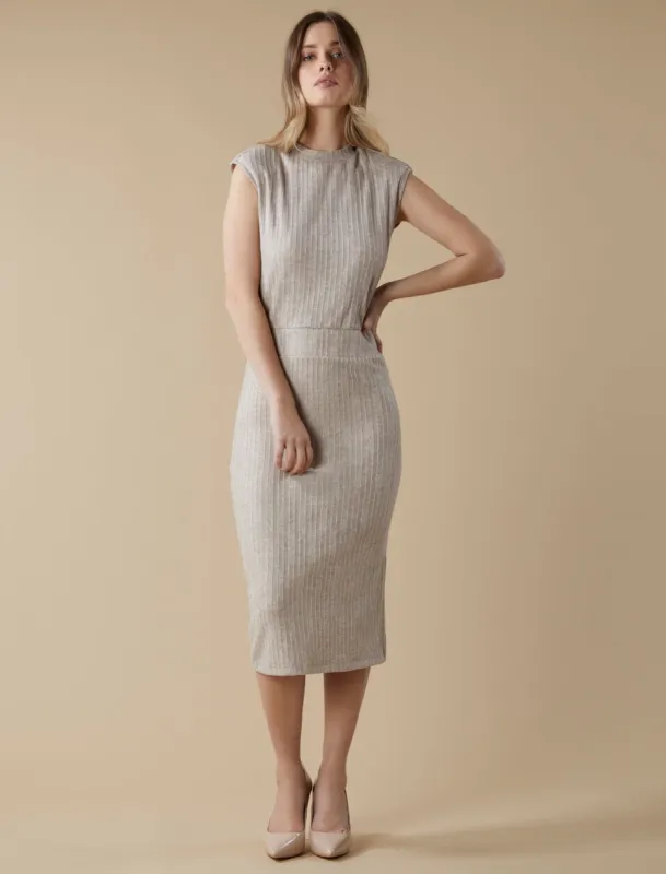 Danika Jacquard Midi Dress sold by BCBGMaxAzria