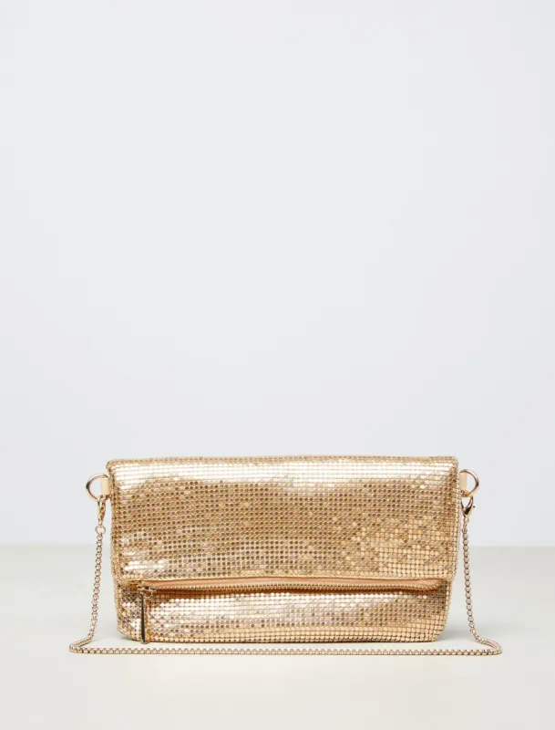 Tyra Foldover Clutch sold by BCBGMaxAzria